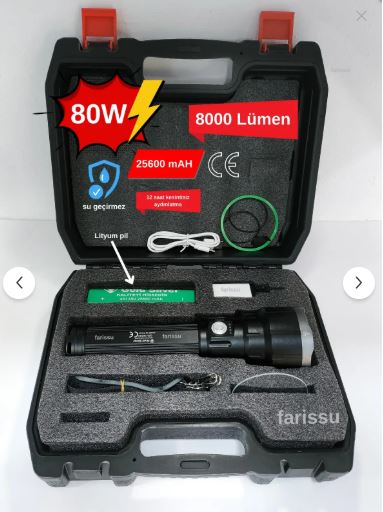 Gold Silver GS-14500 Şarjlı El Feneri