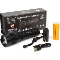 Watton WT-604 3000 Lümen LED Güçlü El Feneri 